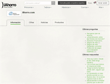 Tablet Screenshot of ahorrocom.iahorro.com