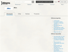 Tablet Screenshot of alico.iahorro.com