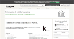 Desktop Screenshot of kutxa.iahorro.com