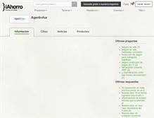 Tablet Screenshot of agenbolsa.iahorro.com