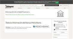 Desktop Screenshot of merchbanc.iahorro.com