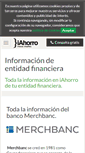 Mobile Screenshot of merchbanc.iahorro.com