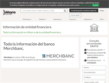 Tablet Screenshot of merchbanc.iahorro.com