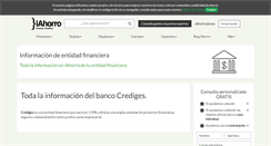 Desktop Screenshot of crediges.iahorro.com